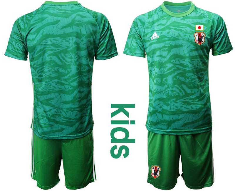 Youth 2020-2021 Season National team Japan goalkeeper green Soccer Jersey->japan jersey->Soccer Country Jersey